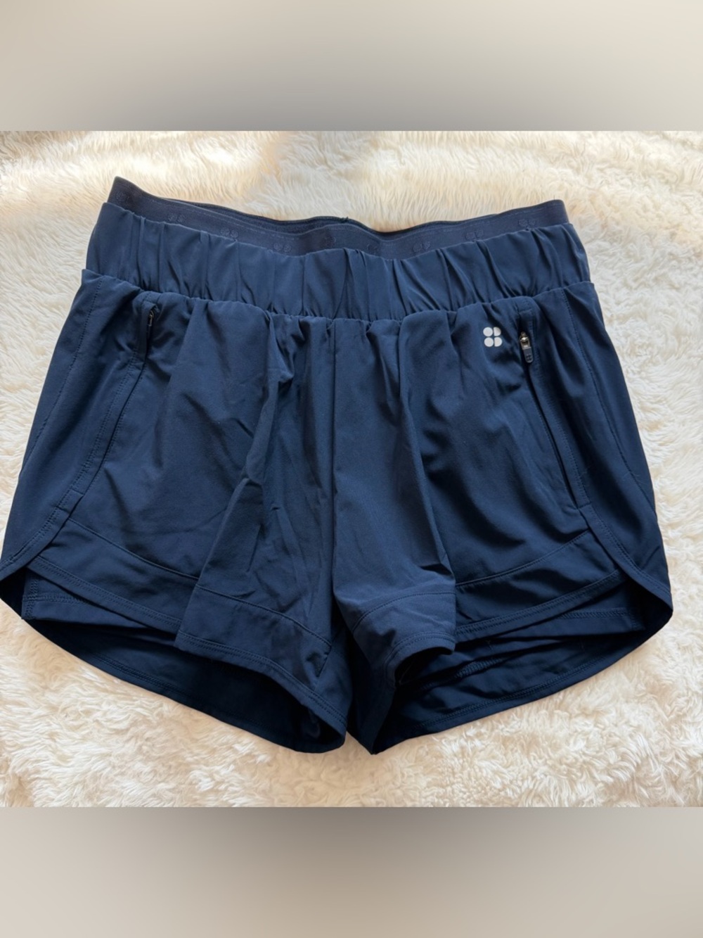 Sweaty Betty Navy Athletic Running Shorts with Pockets size small like new